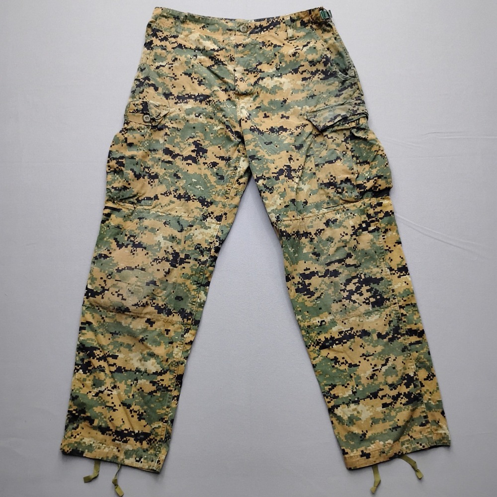 Tru-Spec Marine Trousers Mens Medium Regular Digital Camo Ripstop Cargo Pants